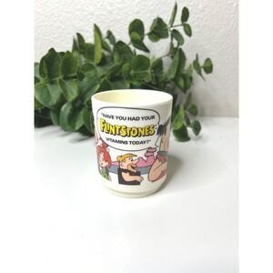 Vintage 1988 Flintstones Vitamin Mug Cup